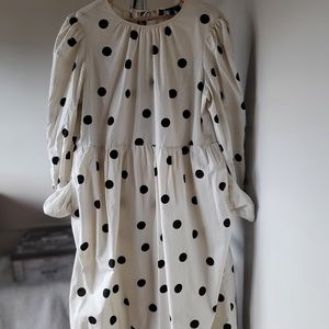 Who What Wear polka dot dress